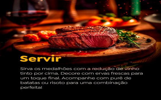 Filé Mignon ao Vinho Tinto